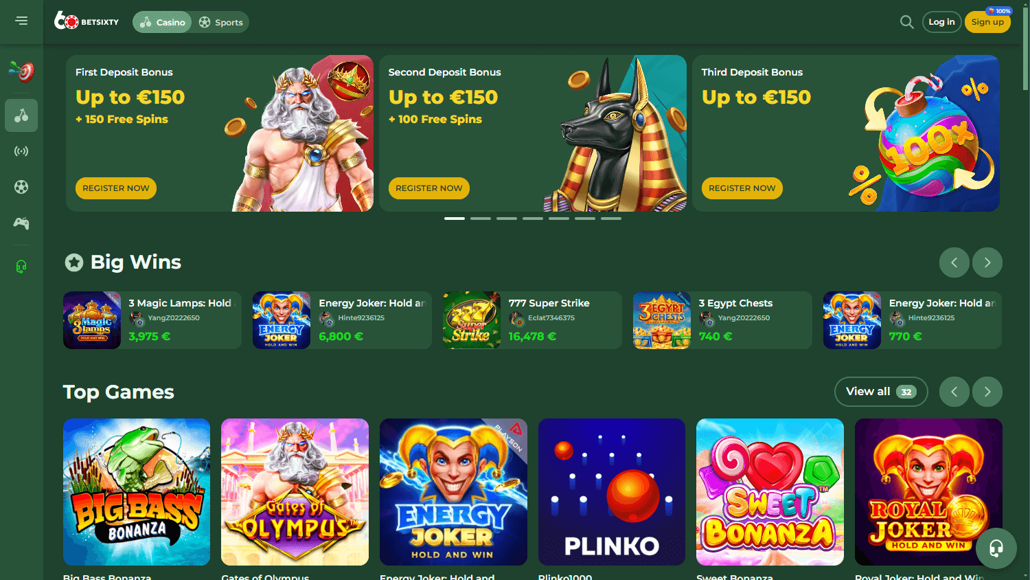 BetSixty Casino live casino